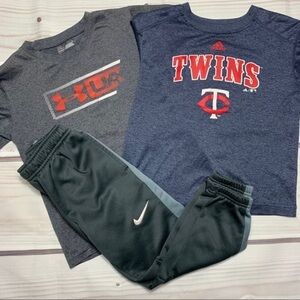 UA Adidas Tee & Nike Pants Bundle